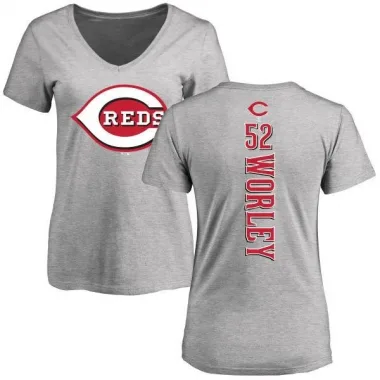 Ash Women's Vance Worley Cincinnati Reds Backer Slim Fit T-Shirt -