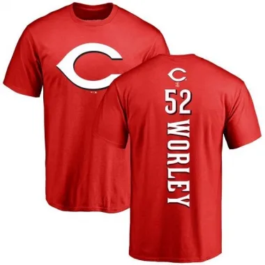 Red Men's Vance Worley Cincinnati Reds Backer T-Shirt -